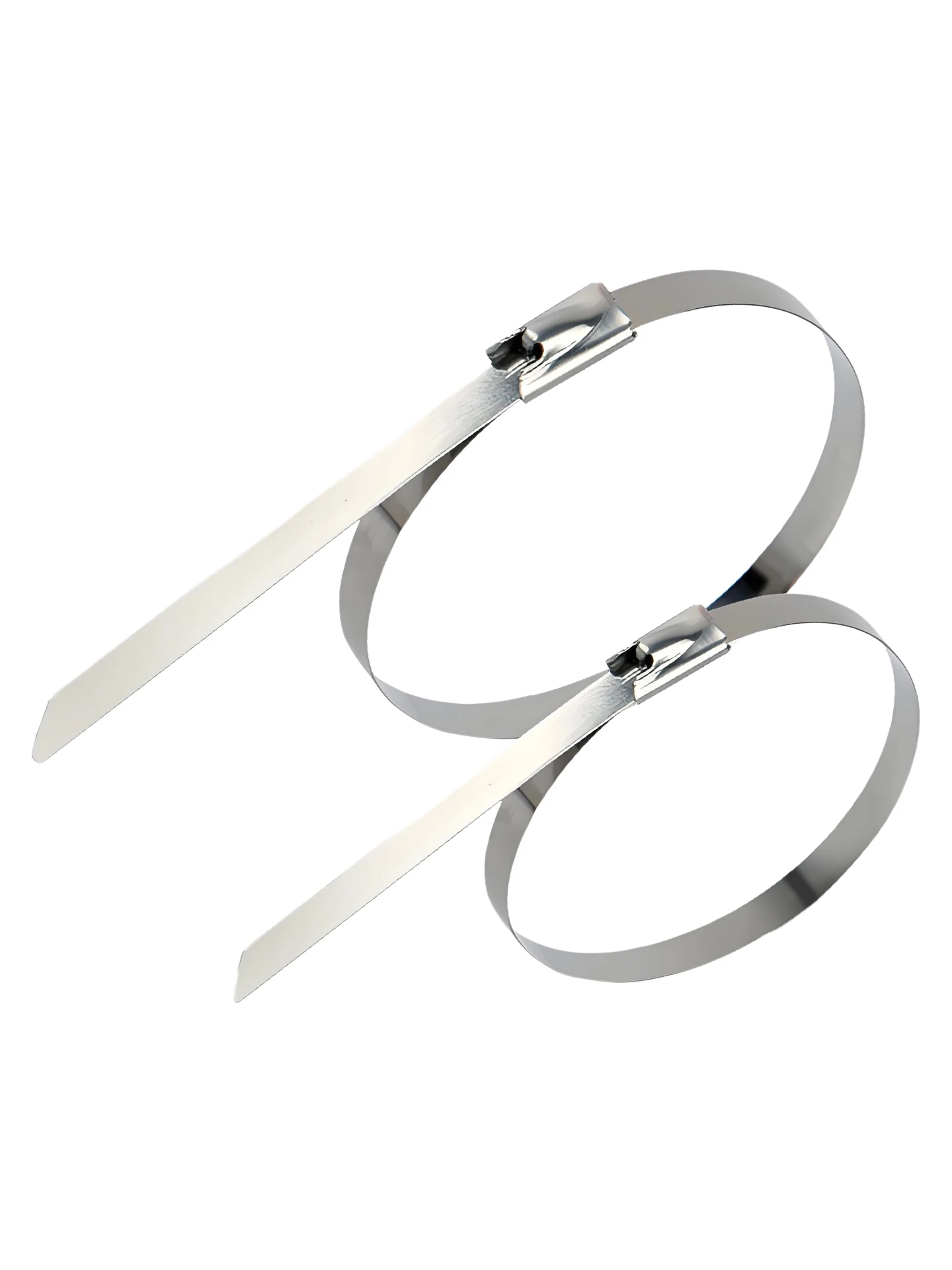 100pcs Self-Locking Stainless Steel Cable Ties Heavy Duty Heat Proof Reusable Organizer Multifunction Zip Tie Fastener