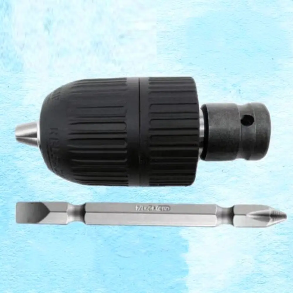Drill Bit Holder Converter For Impact Wrench Tool Part Hand Tight Chuck Accessory Hardware Repair Drilling Equipment
