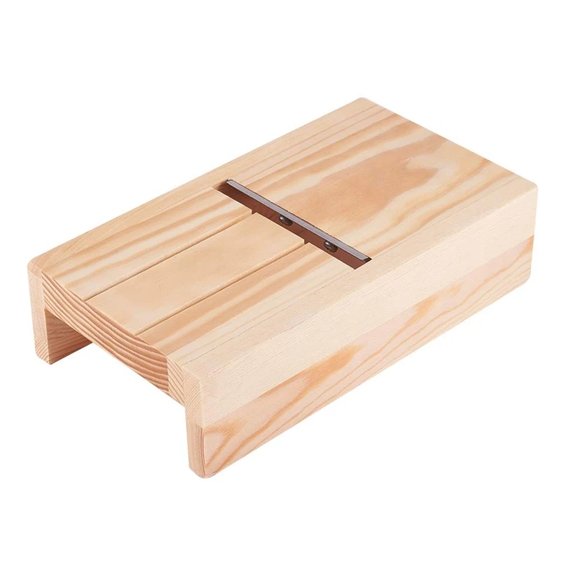 Y1UB Multi-functional Soaps Cutter Drawer Box Wooden Adjustable Soap Beveler Planer for Sharp Useful Soap Trimming Tool