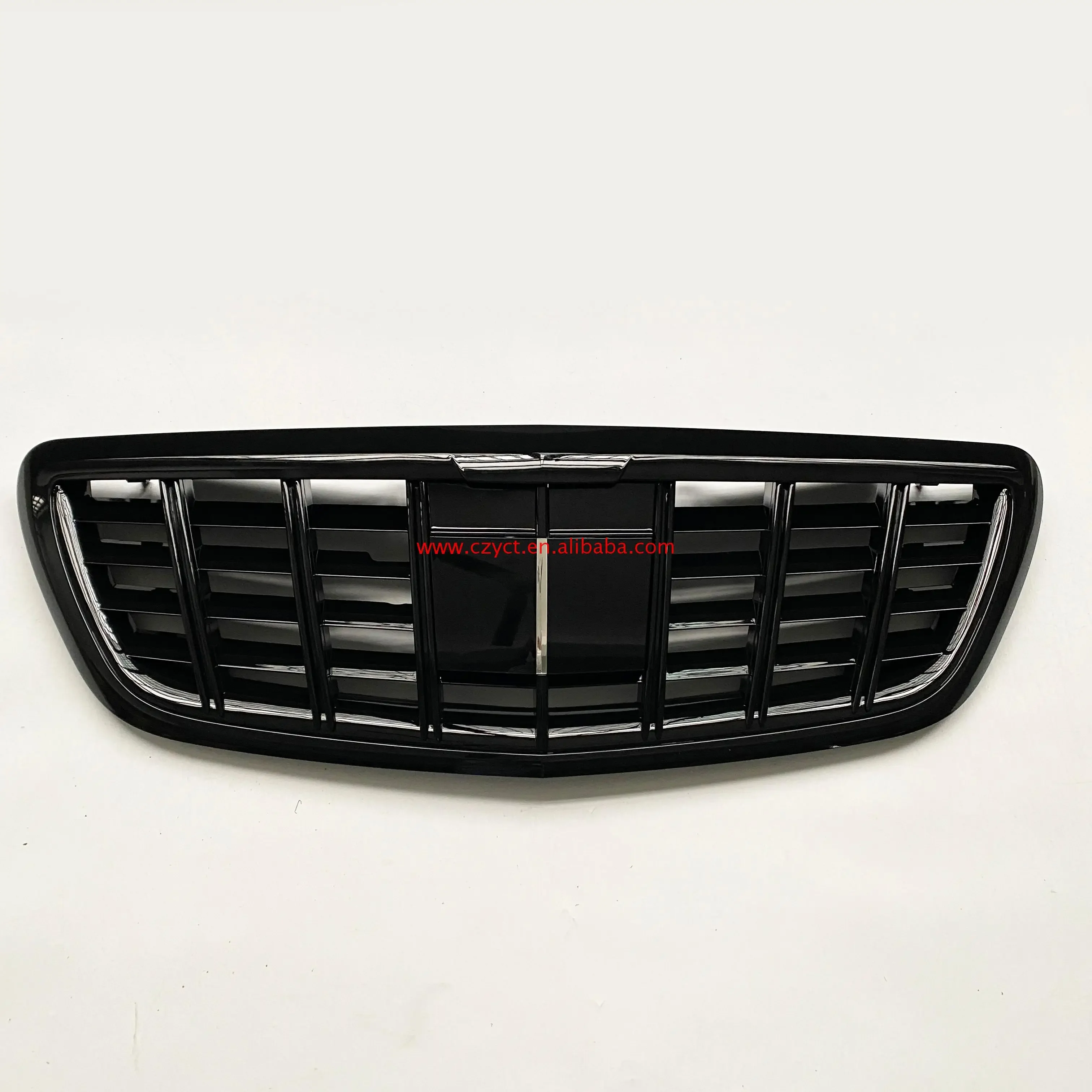 

High Quality Automotive Chrome Plated Full Black Front Bumper Upper Grille For 14-20 Mercedes S-Class W222 Br-abus style