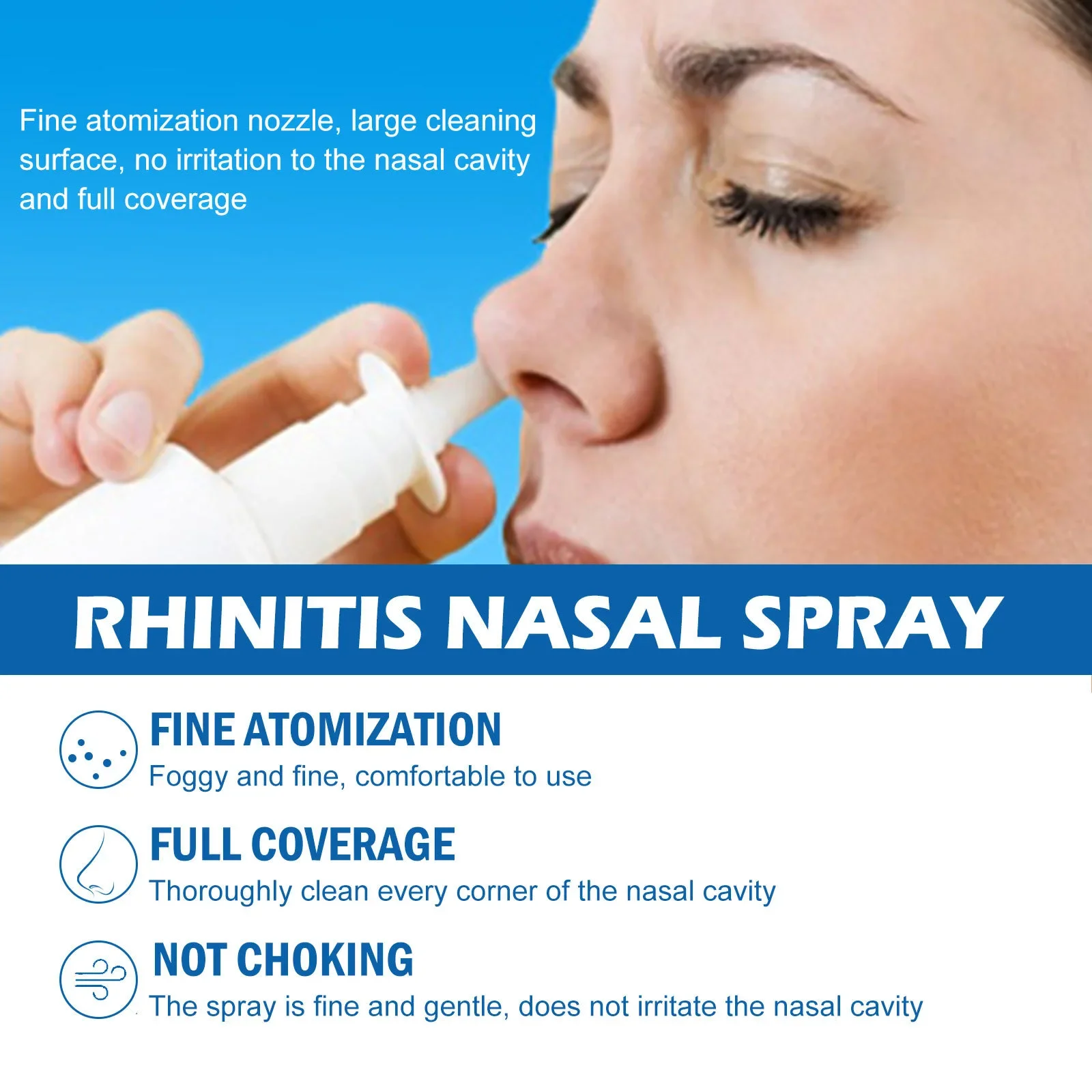 Rhinitis Nasal Spray Adults and Children Relieve Nasal Congestion and Discomfort Sneeze Nose Care Liquid Спрей Для Носа