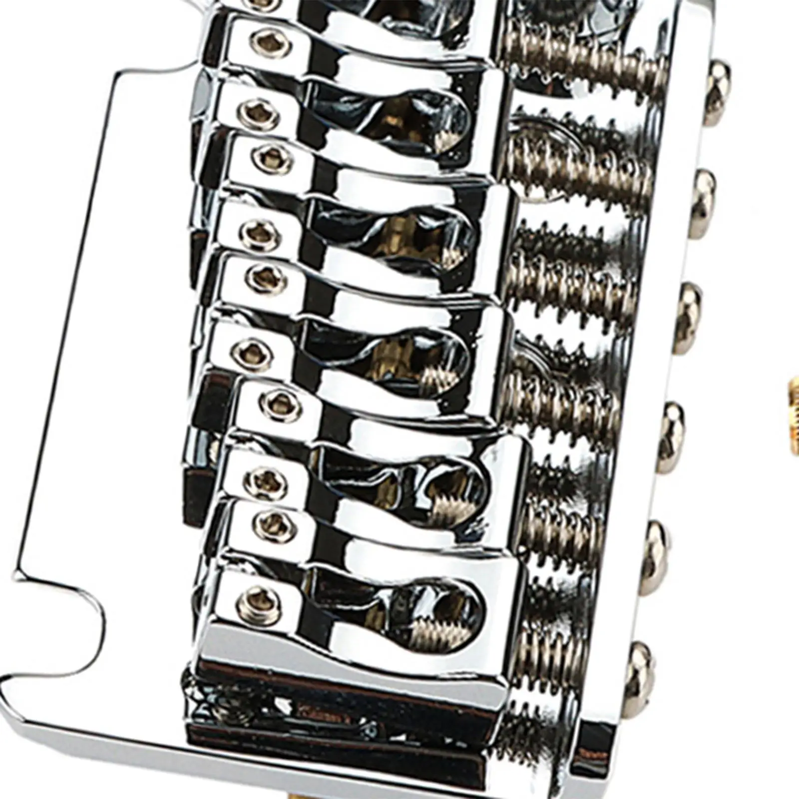 Tremolo สะพานและบล็อกทองเหลืองขนาดเต็มเครื่อง CNC พร้อมระบบ Tremolo อานพร้อมแถบสำหรับกีต้าร์ไฟฟ้า