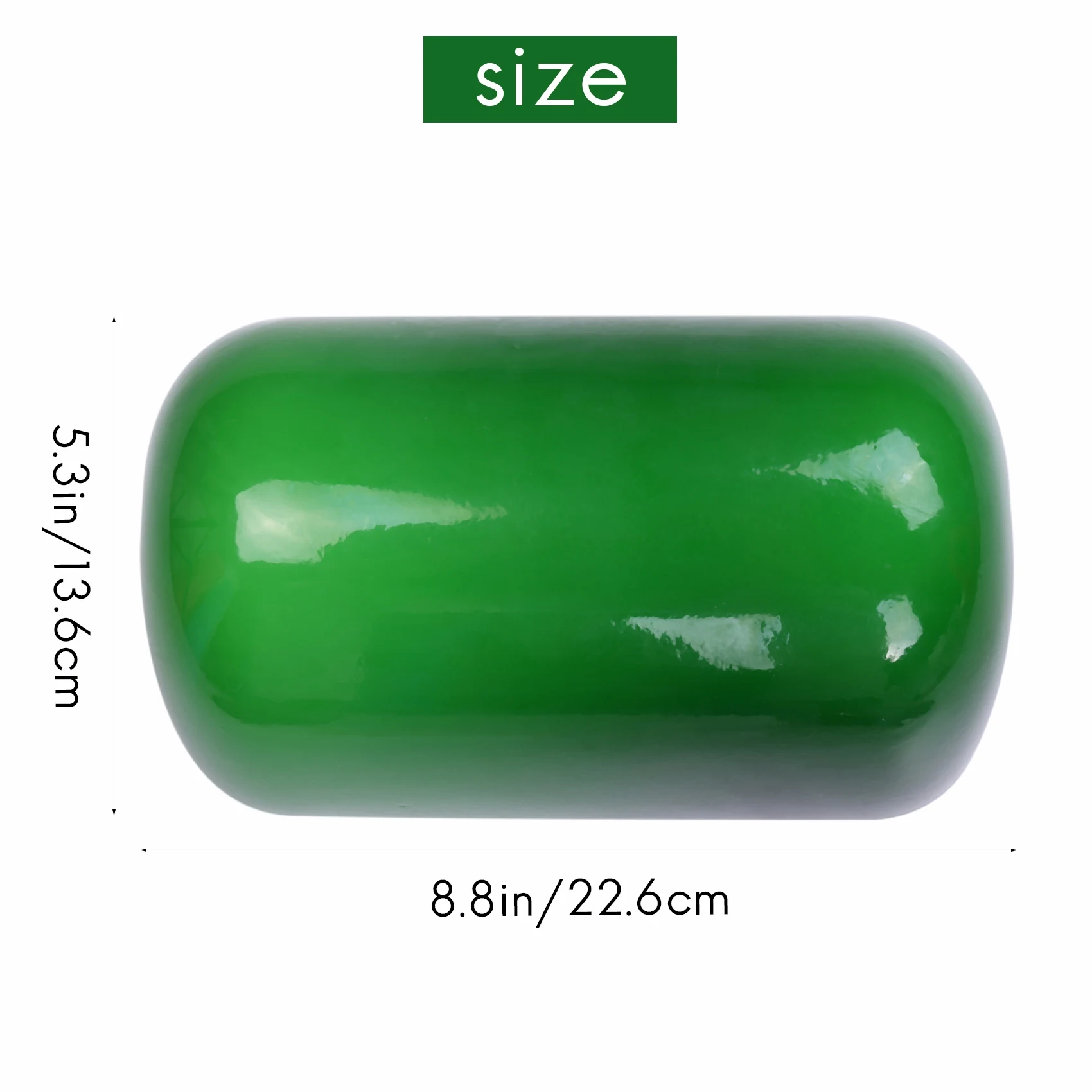 Le nouveau couvercle de lampe de bannière en verre de couleur verte/abat-jour de banquier