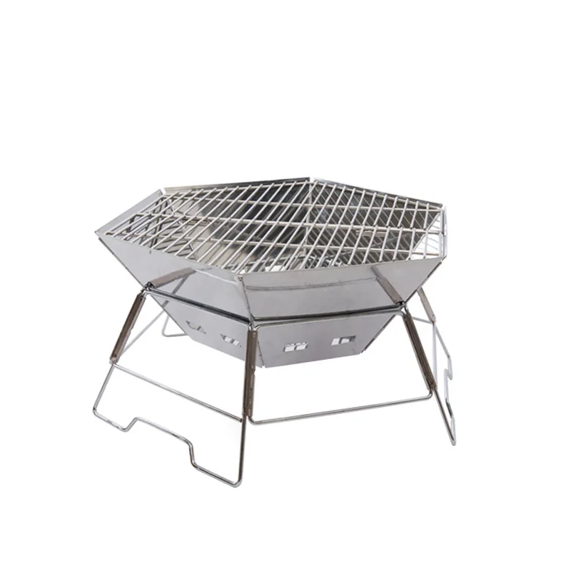 

Outdoor new camping picnic grill hexagonal incinerator