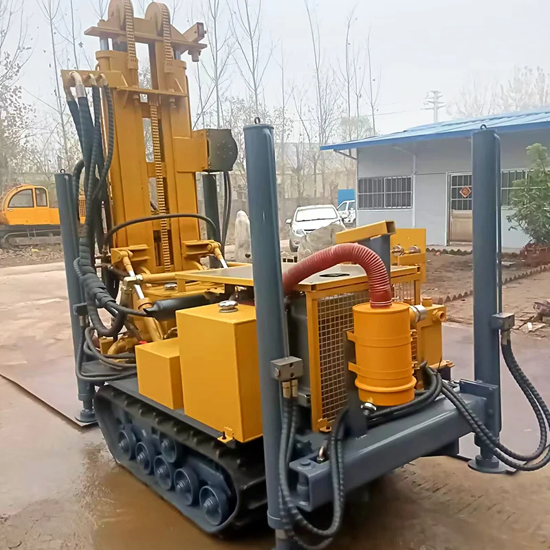 تخصيص RLD-160 HQ NQ BQ PQ آلة الحفر الزاحفة Geotechnical الماس جهاز الحفر الهوائي لآبار المياه