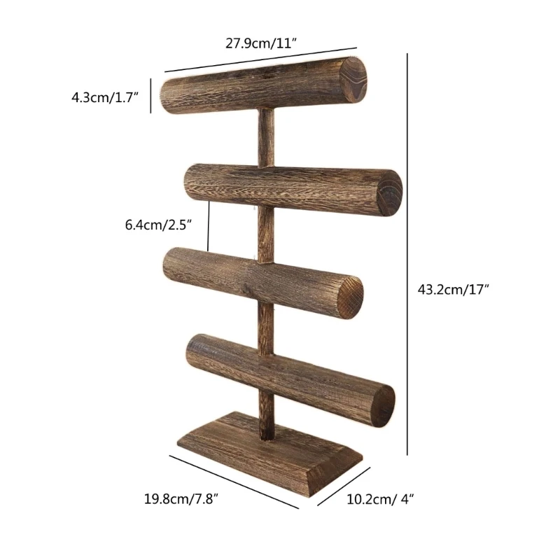 Stand Display Gelang Kayu Multi Rak Tempat Stand Perhiasan Ritel
