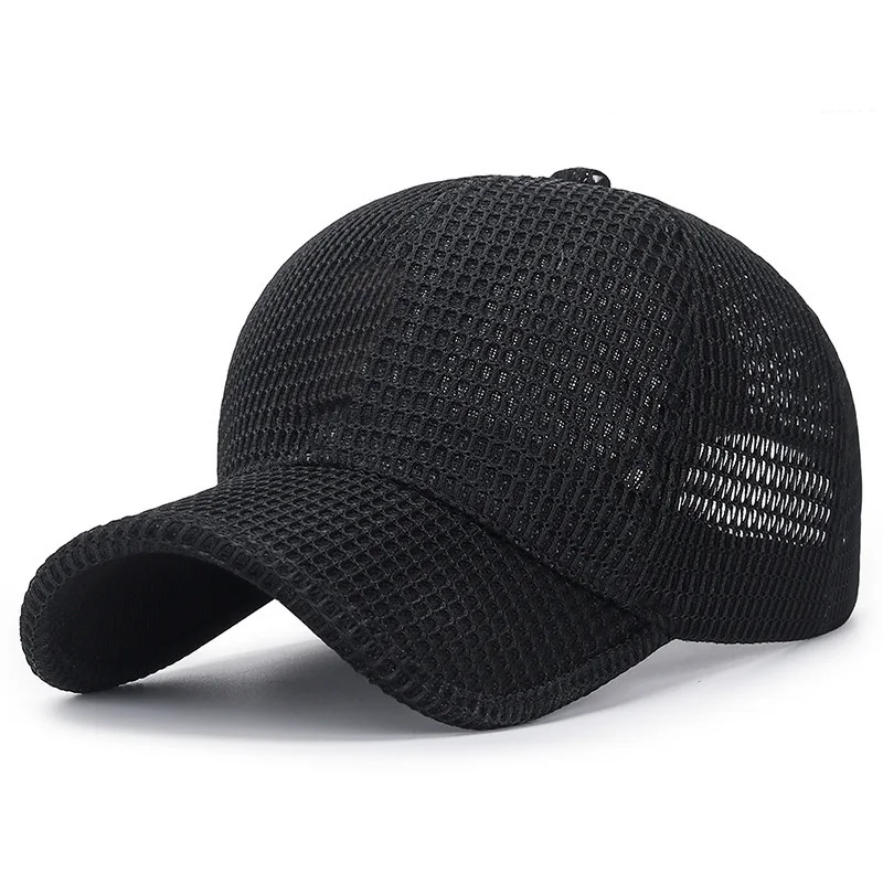 Modische, atmungsaktive Baseballkappe, schnell trocknendes Mesh, Outdoor-Sport, Angeln, Golf, Sonnenhut für Damen und Herren – Detail 1