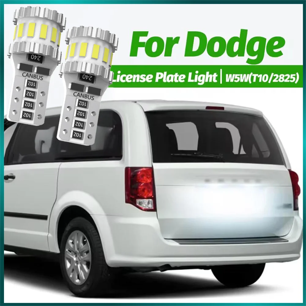 

2X светодиодный светильник номерного знака W5W T10 для Dodge Avenger Caliber Charger Grand Caravan Dart Durango Journey Viper Challenger Dakota