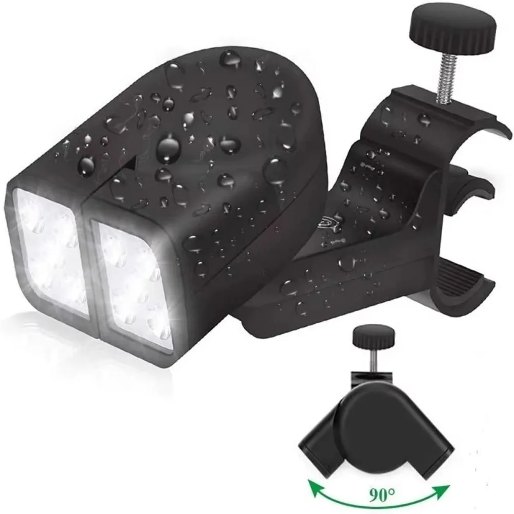 

New Rotatable Double Head Grill Light Portable Heat-resistant Camping Lamp Waterproof Outdoor LED Cycling Lighting