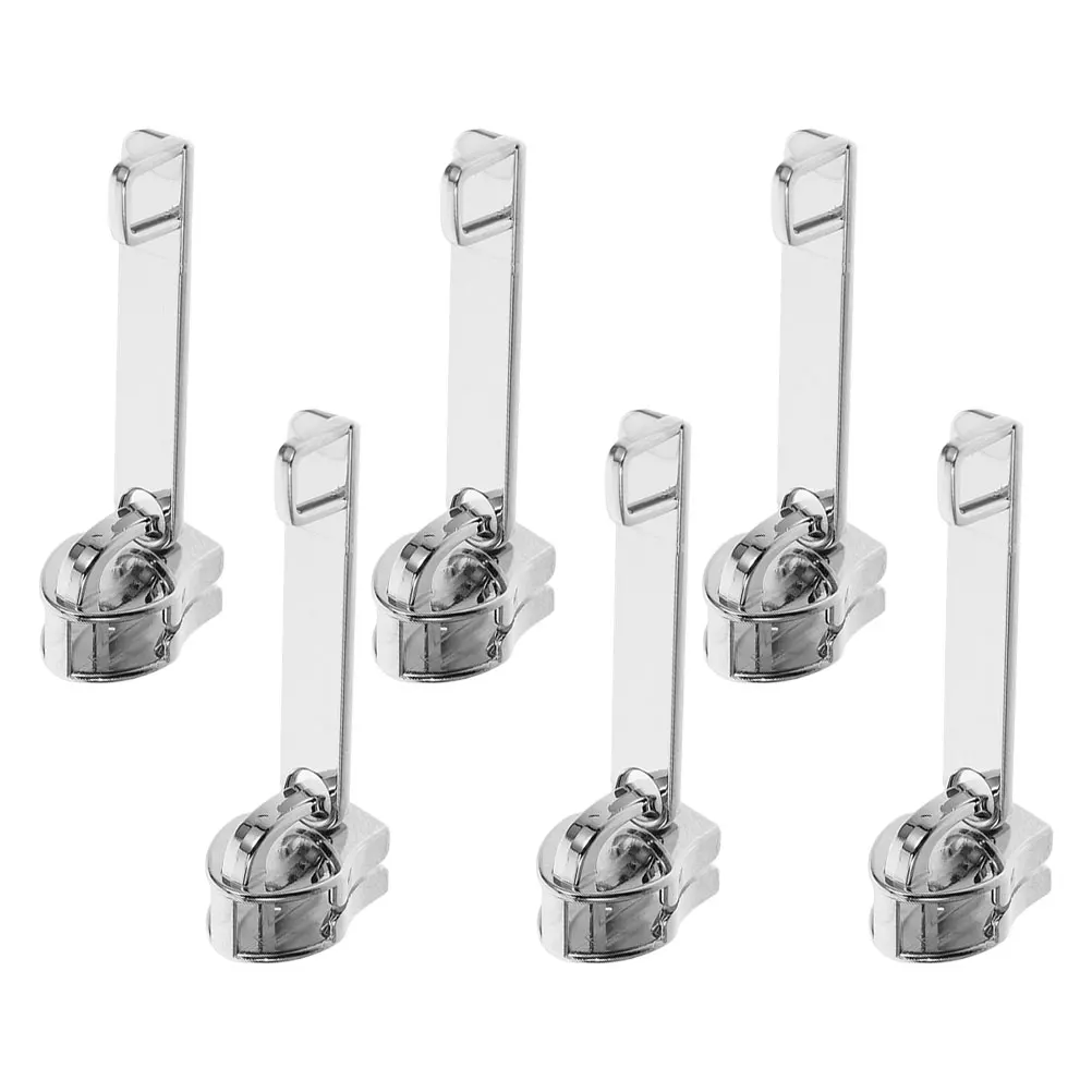 

6 pcs Explosion-proof Zipper Puller Luggage Lock Mini Replacement Heavy Duty Metal Zipper Pull Small Locks Travel Accessories