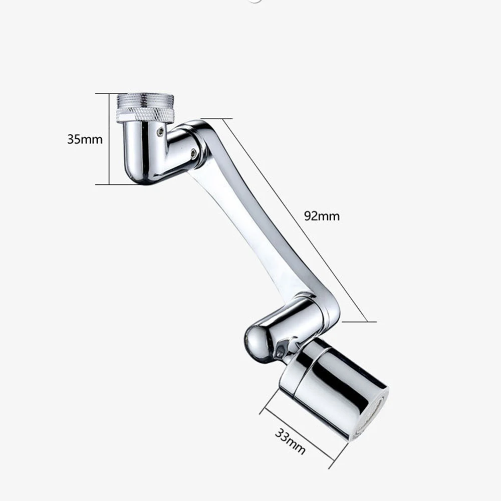 1080° Universal Rotation Faucet Sprayer Head Dual Effluent Washbasin Kitchen Robot Arm Extension Water Faucets Bubbler Nozzle