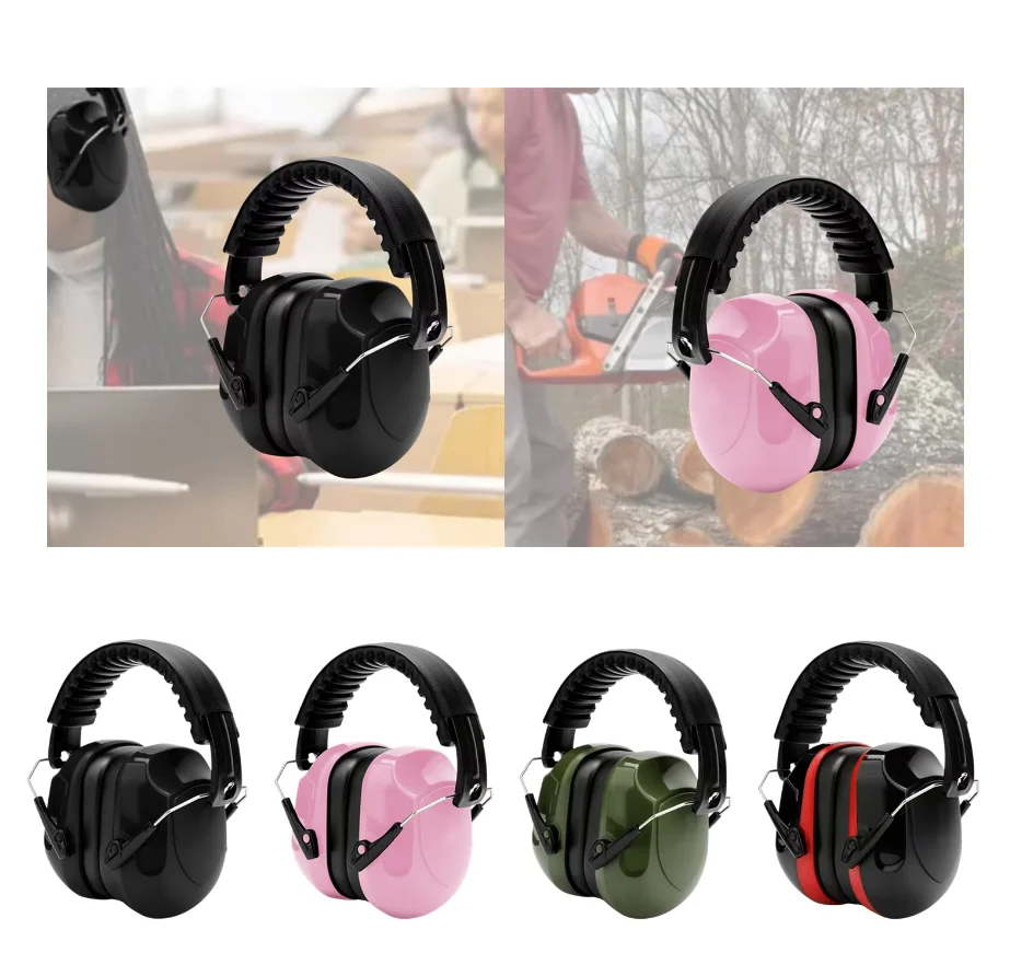 

Anti-noise Earmuffs Adjustable Ear Protector Hearing Headphones Tactical Headset for Sleeping Workshop Construction Work