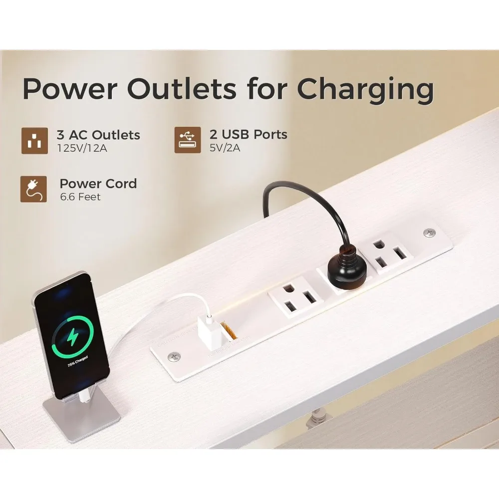 Extra-Large 98 Dual-Person Gaming Desk with Storage and USB Charging for Home Office and Writing