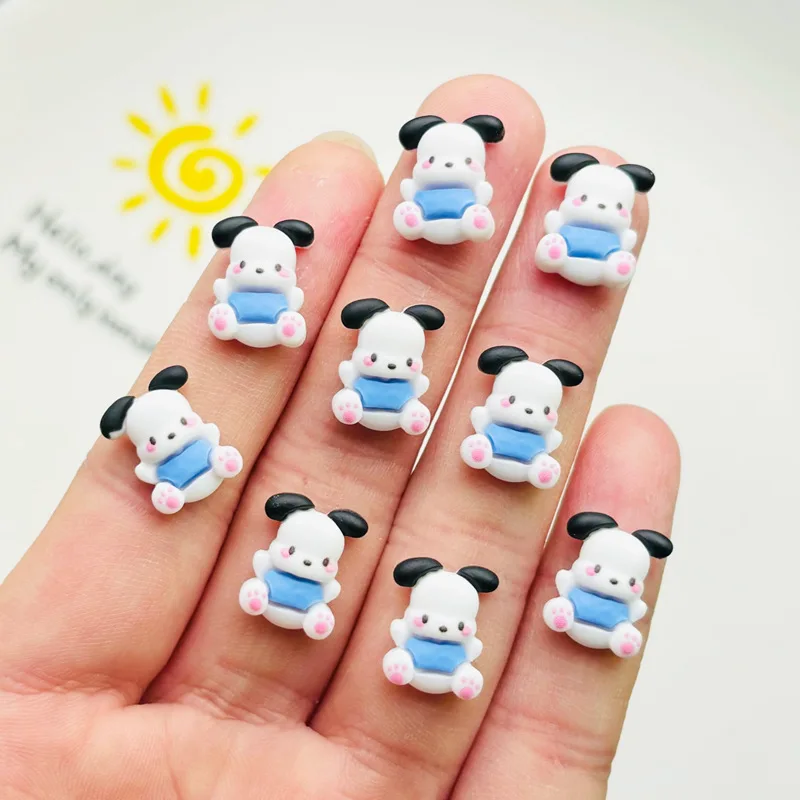 

30 Pcs New Cute Mini Cartoon Puppy Resin Figurine Crafts Flatback Diy Jewelry Children Gift Hairpin Accessories A91