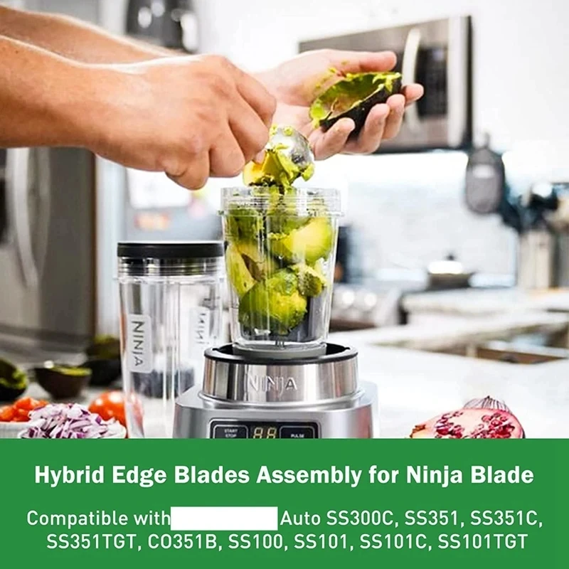 7 Fin Gears Replacement Blender Blade For Ninja,Compatible With Nutri Ninja Auto SS300C, SS351, SS351C, SS351TGT, CO351B