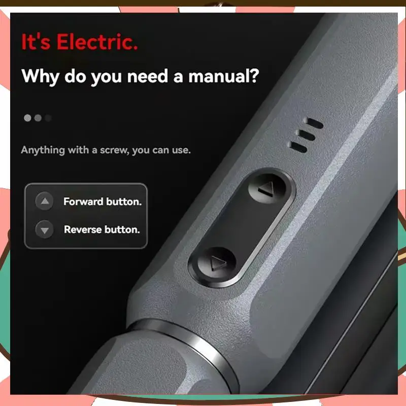 

Mini Electric Screwdriver Mini Cordless Electric Screwdriver Rechargeable Kitchen Drill Multifunctional-[A59T]
