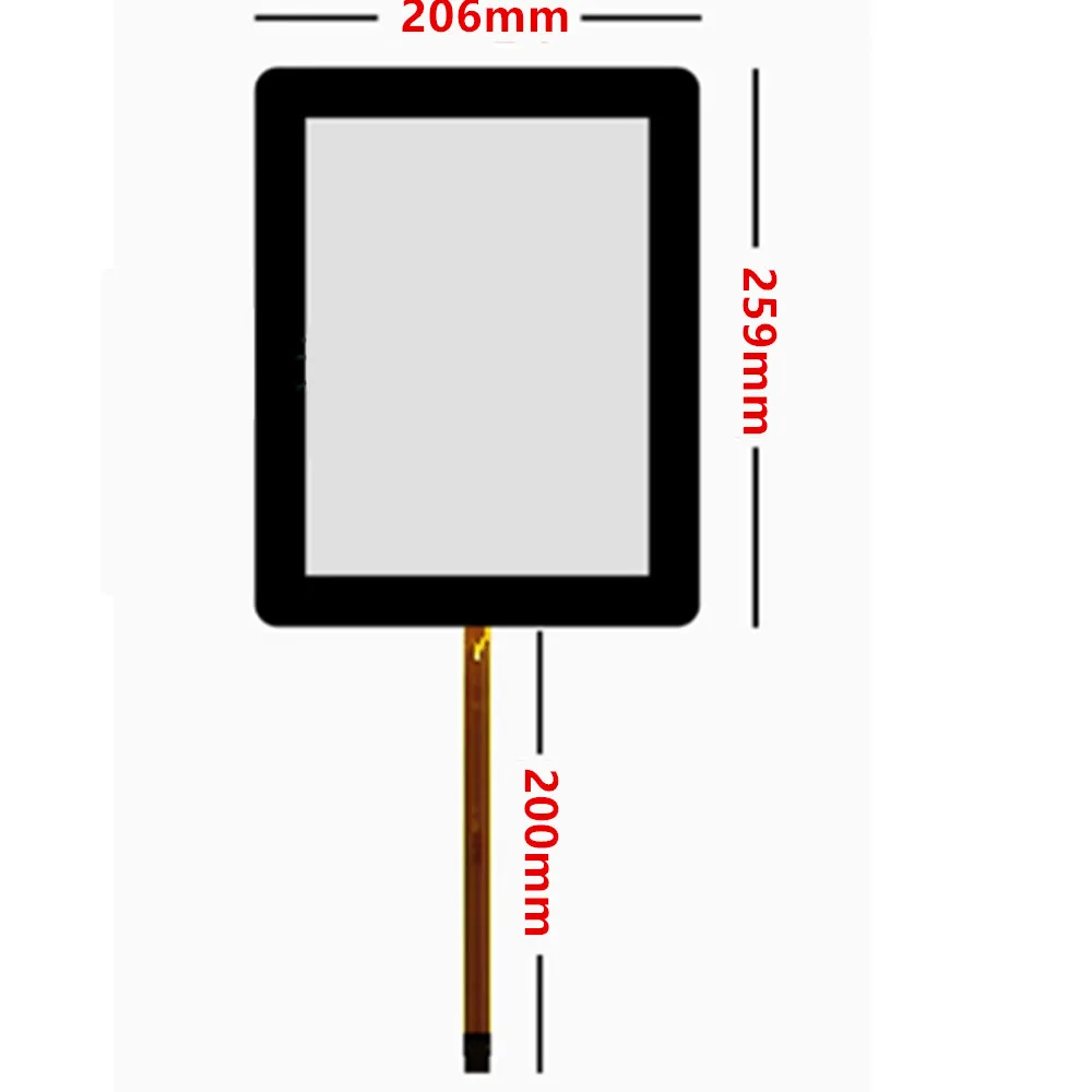 10.4'' 206mm*259mm 5pin Resistive Touch Screen Digitizer Panel Glass DVD Car Navigation Industrial medical Equipment Multimedia