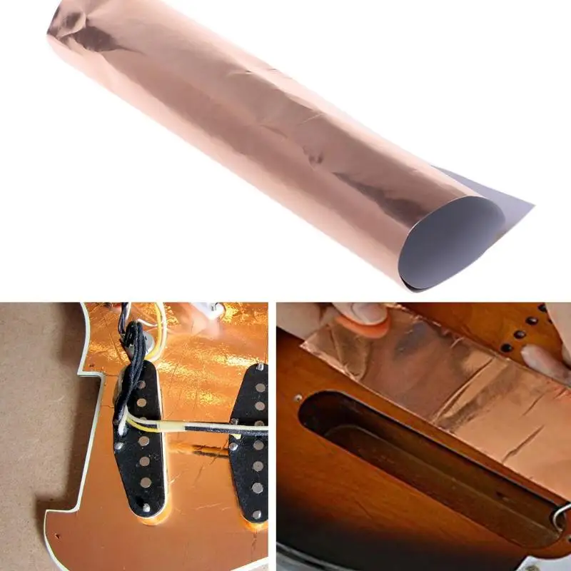 11UE 1PC Guitar Foil Tape Shielding Single Conductive Adhesive Sheet