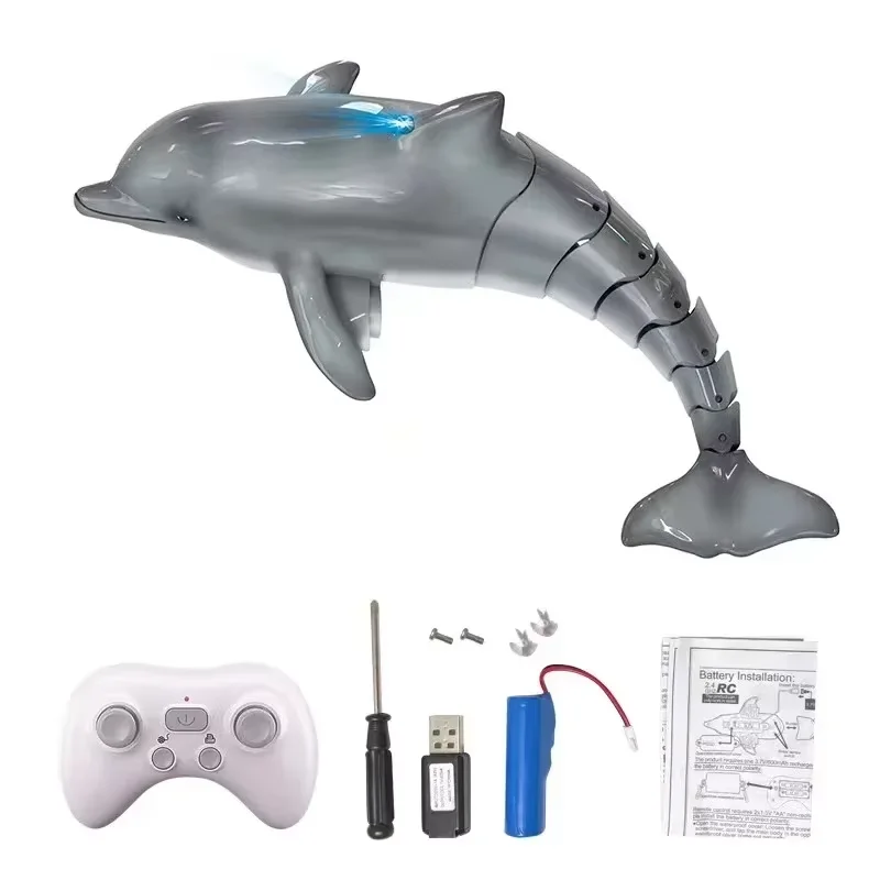 CONUSEA Smart Rc Shark Wal Spray Wasser Spielzeug Ferngesteuertes Boot Schiff U-Boot Roboter Fisch Elektrisches Spielzeug für Kinder Jungen Baby Kinder 5