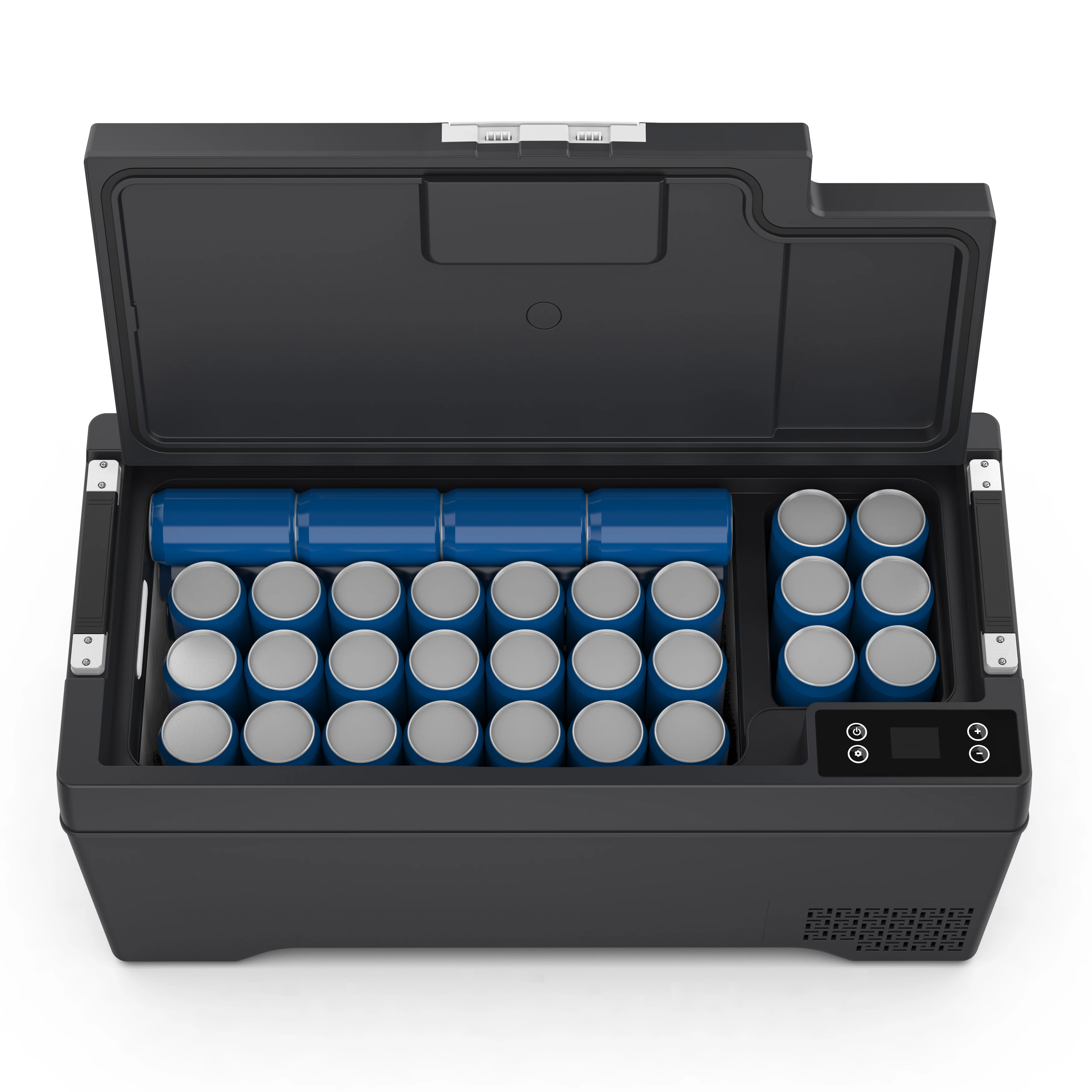 ZAIQU 40L ثلاجة تلقائية صندوق تبريد كهربائي ثلاجة 12 فولت ثلاجة سيارة محمولة خارجية لـ