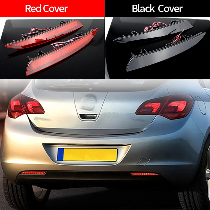 

2pcs LED Rear Bumper Reflector Tail Led Brake Stop Lights Reversing Lamp For Opel Vauxhall For Astra J 2009-2015 Car Accessories