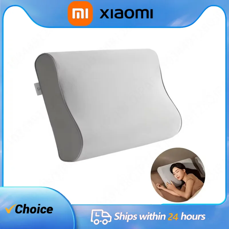 

Хлопковая подушка для шеи Xiaomi Mijia с эффектом памяти Pro, мягкая, дышащая, антибактериальная, класса Aaa, 3–5 секунд, медленный отскок, съемная, моющаяся