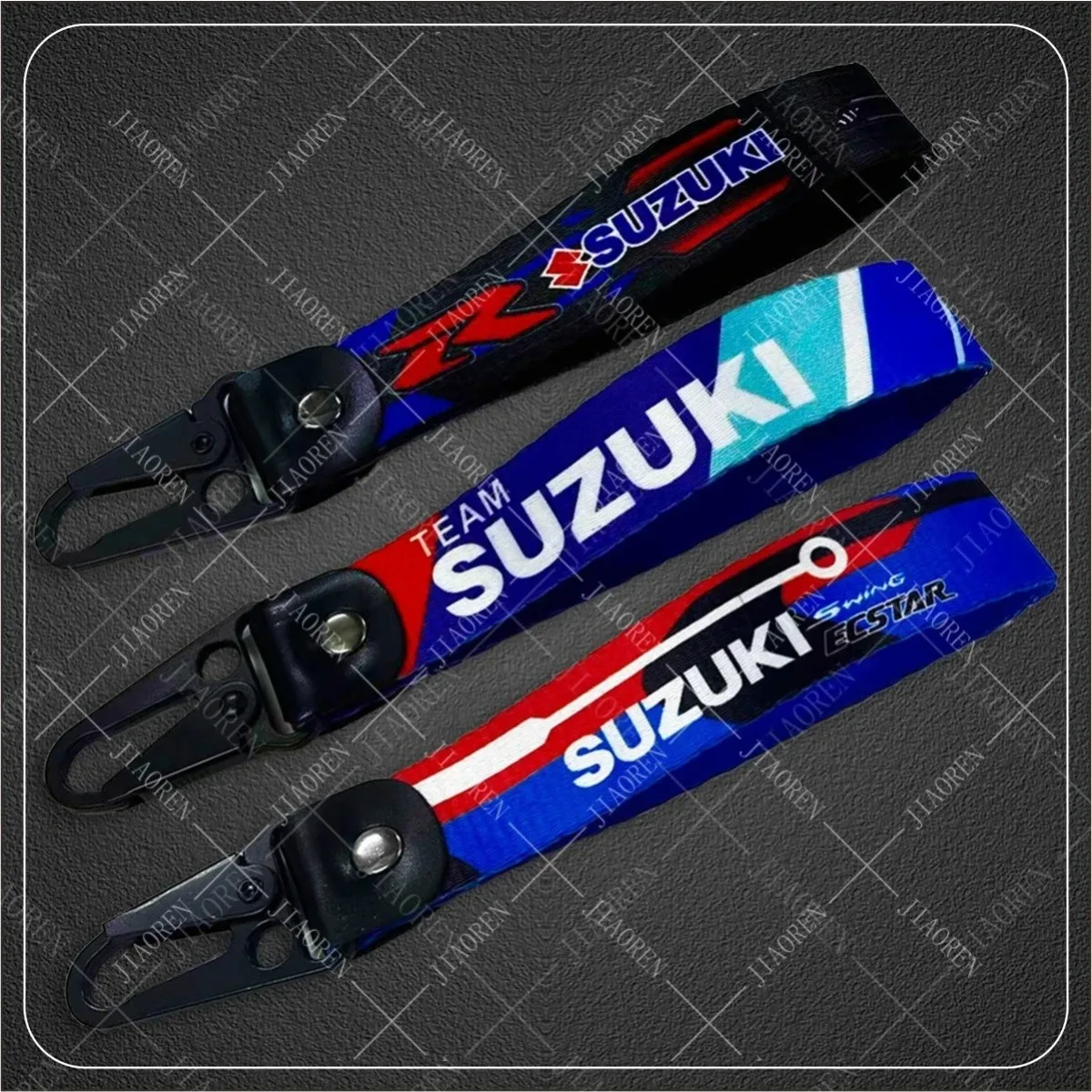 Suzuki Key Chain Tag Strap Leather Accessories Keytag