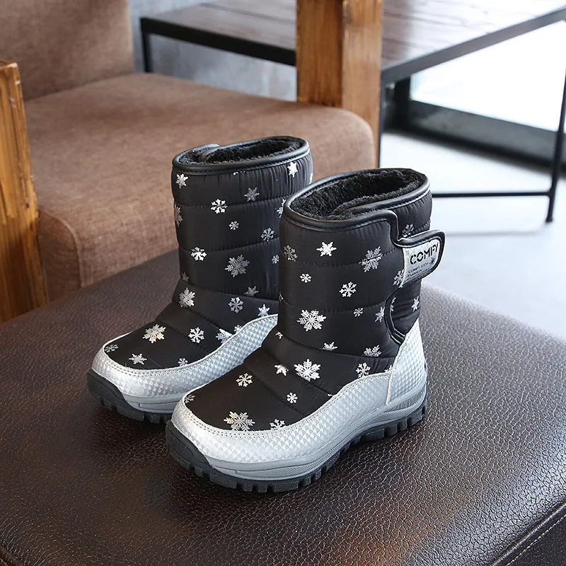 2023 New Style Children  Snow Boot  Girls Snow Boots Children Shoes Russia Winter Waterproof Toddler Kids Boots