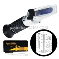 6-in-1 Automotive Car Refractometer ATC for Adblue/ Antifreeze/ Battery Acid/ Windshield Fluid Propylene Ethylene Glycol