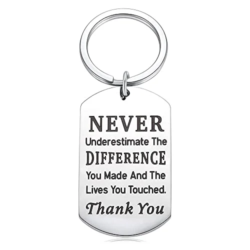 Retirement gift for female resignation gift mentor female boss colleague nurse appreciation stainless steel keychain