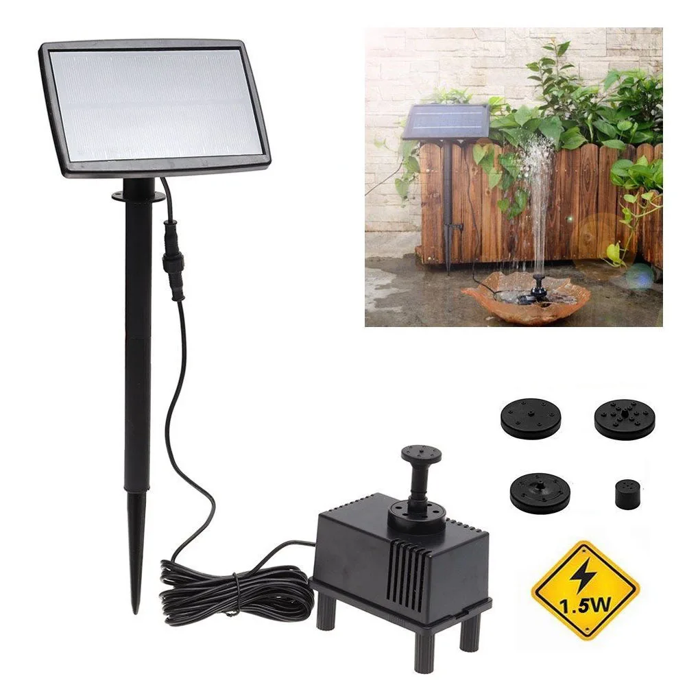 

Solar Power Fountain Pump Submersible Eco Friendly Solar Energy Watering for Garden Pool Pond Patio 5M Submersible Water Pump