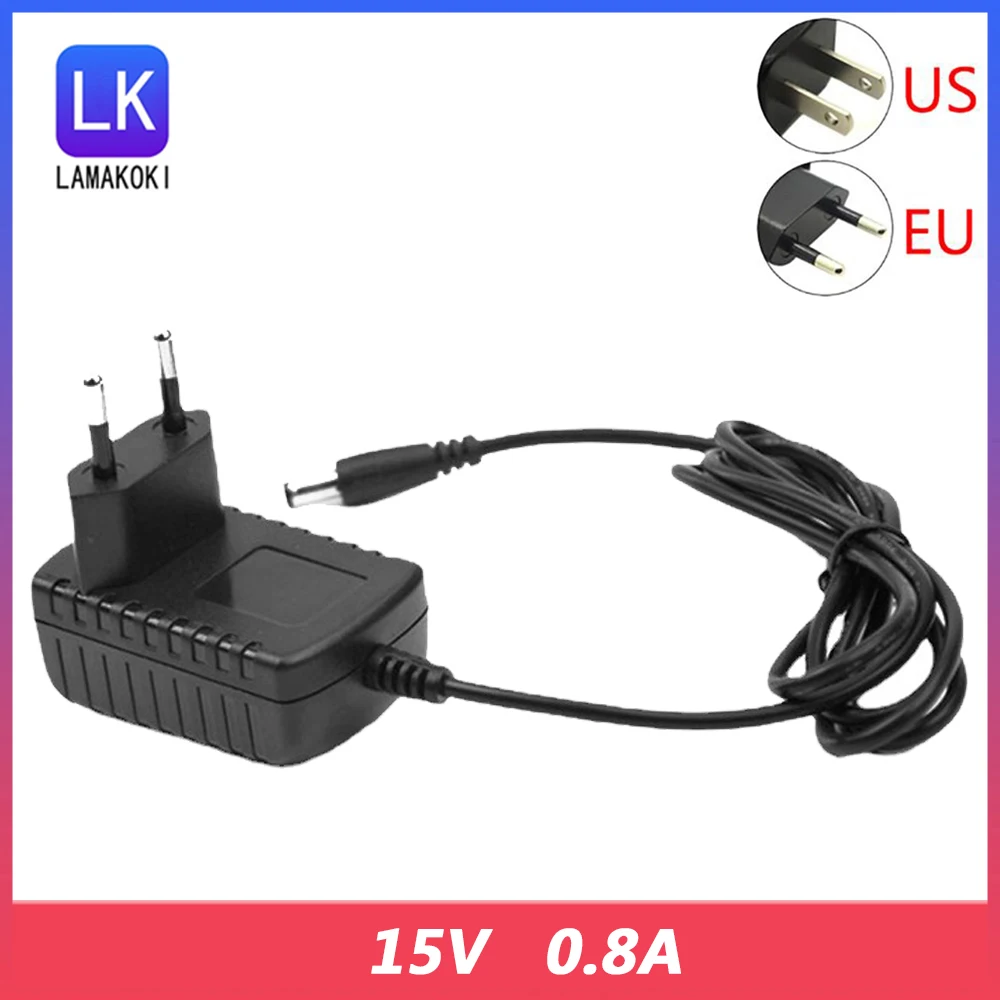 Power Adapter Charging AC DC Adaptor 100-240V~50-60Hz 300Ma 15V 800Ma Cable 1.5m 2m 3m lengths