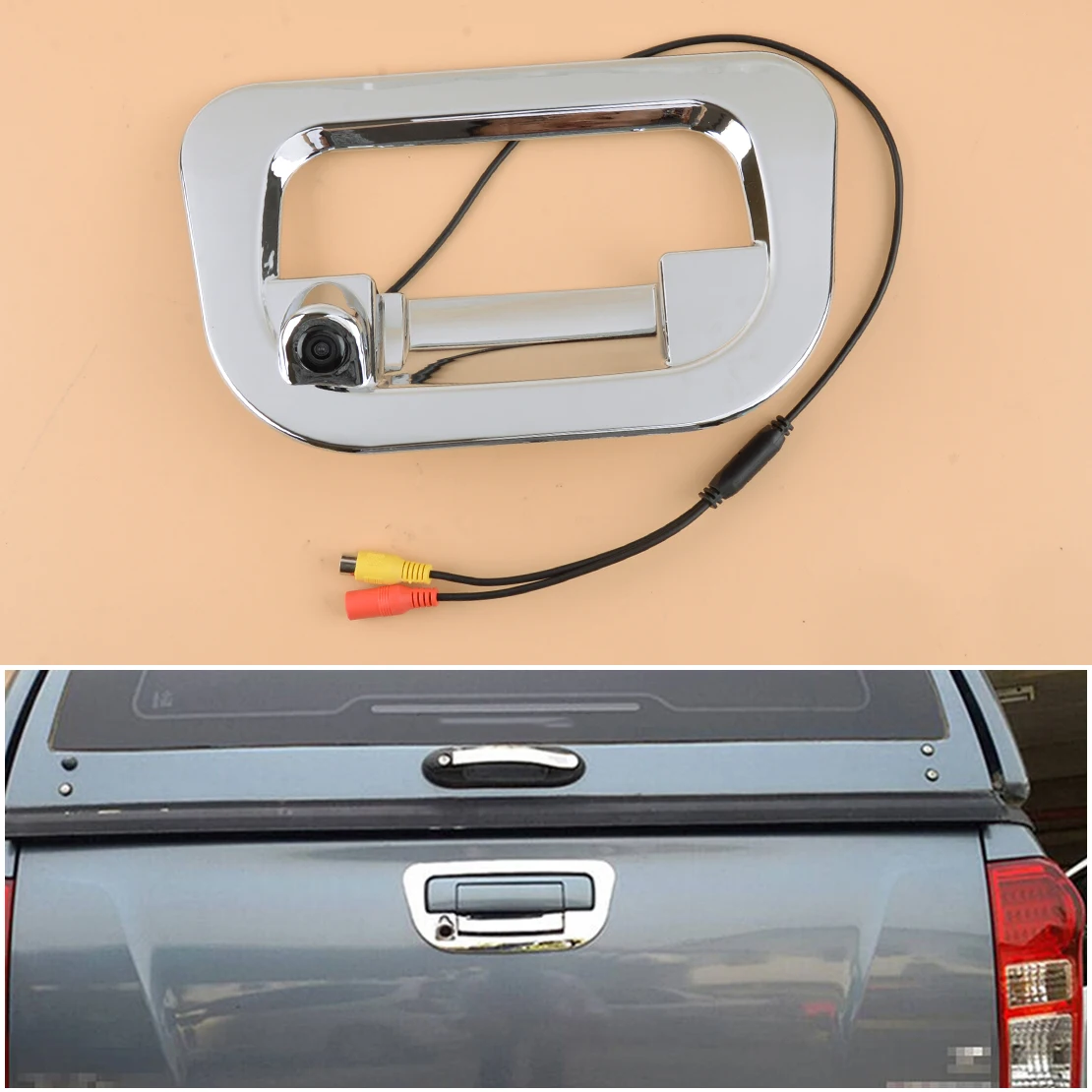 

170 Degree Wide 12V Car Rear View Reverse Camera Tailgate Trim Cover 7070 CCD Chip Fit for Toyota Hilux Vigo 2005-2012 2013 2014