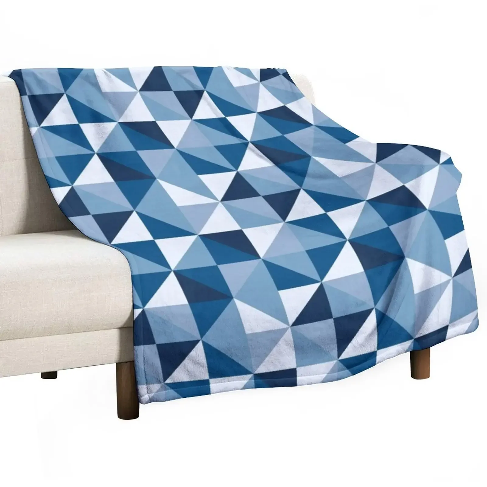 

Modern Shades of Blue Throw Blanket halloween Thermal Blankets