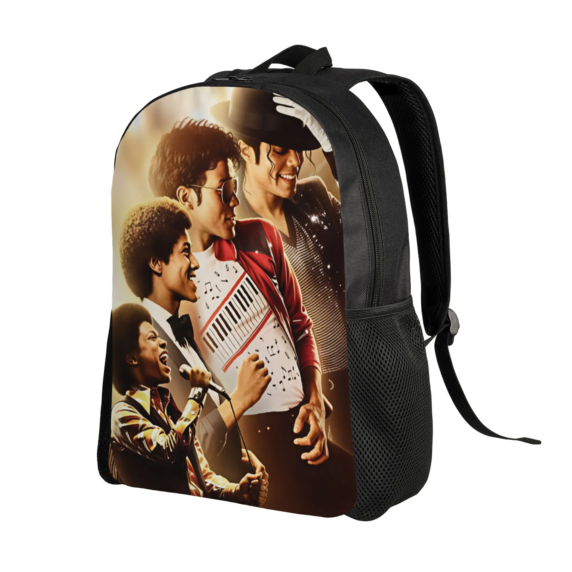 M-Michael Jacksons Backpack Female  Lightweight Backpacks Polyester Stylish High School Bags Workout Design Rucksack
