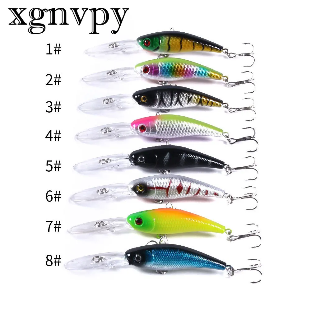 Xgnvpy Longtongue Board 10cm Plastic Bait 9g Mino Bionic Hard Bait 6# Reinforced Hook Luia Good Fishing Helper