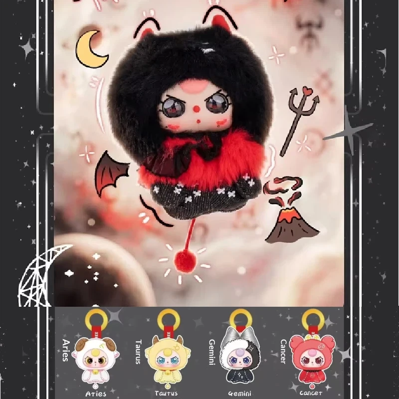 Baby Three Twelve Constellation Plush Pendant Blind Box Cute Collectible Ornament Surprise Trendy Gift