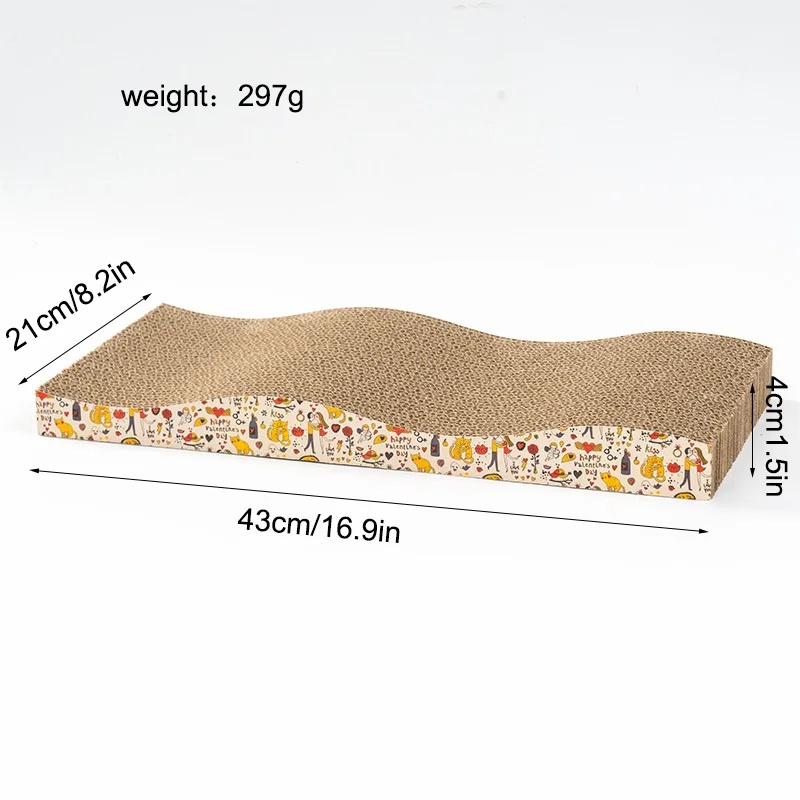 Cat Toys Pet Cat Scratching Board Corrugated Cardboard Pad Grinding Nails Interactive Protecting Furniture Cats Scratcher Toy