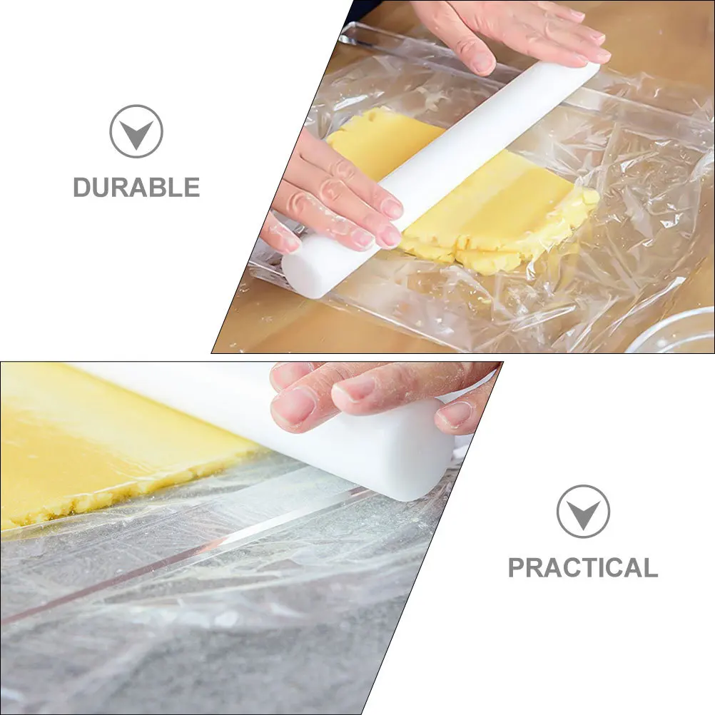 

1 Pair Acrylic Baking Ruler Dough Thickness Measuring Guide Rolling Pin Tool Cookie Smoother Leveling Stick Snack Pastry Pizza