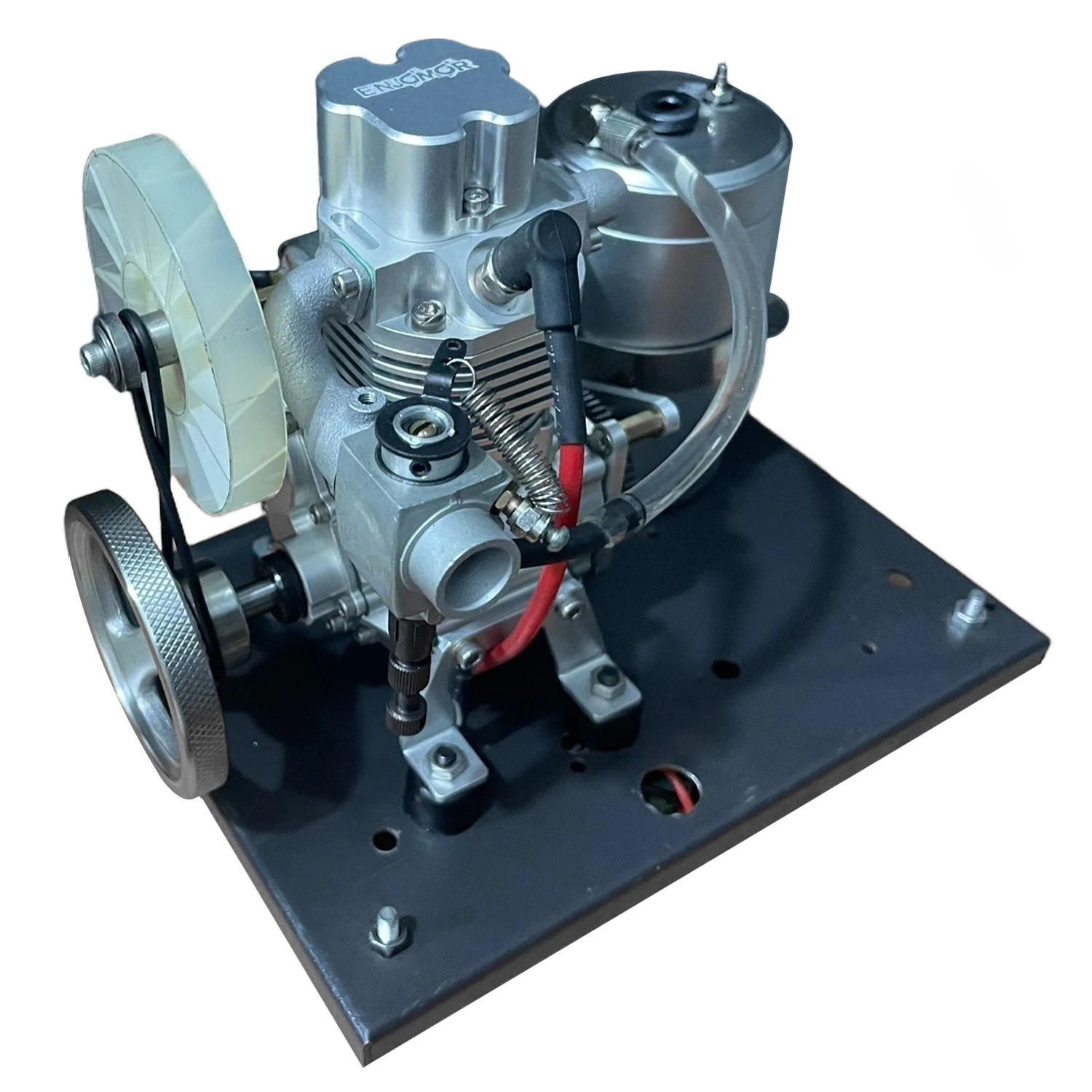 

GS DK 01 Single Cylinder Model Metal Electric Starter Version with Fuel Tank Ignition and Stand Get It No Batteries Required.