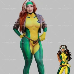 Anna Marie Rogue Cosplay  Cosplay Bodysuit 3D Printing Costume Adult  Zentai Suit Halloween Party Costume Women Girls