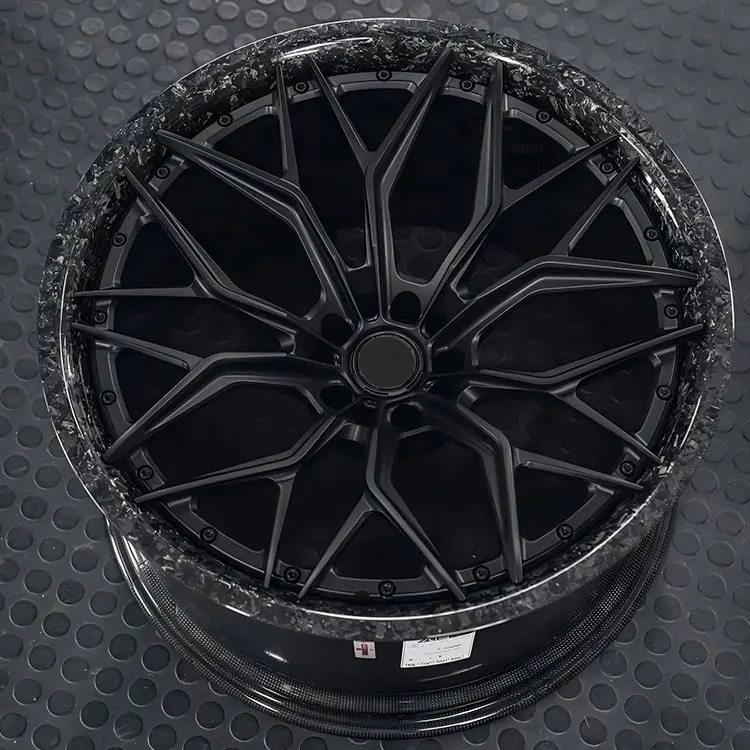 5x120 5x112 5x114.3 18-24 بوصة 2/3-قطعة خفيفة الوزن مزورة من ألياف الكربون عجلات سباق الحافات لامبورغيني فيراري