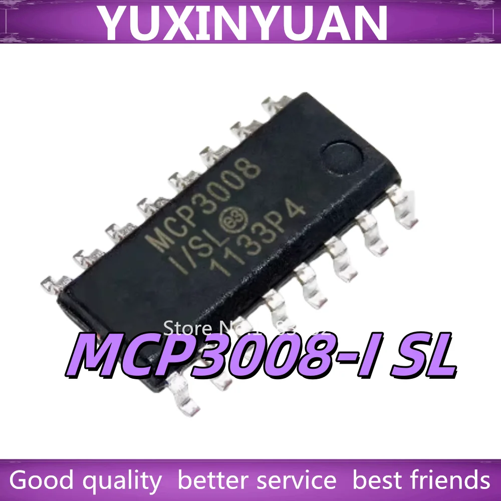 (1PCS)100% New MCP3008-I/SL MCP3008