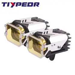 TIYPEOR Universal Motorcycle Spotlight Super Bright High Power Aluminum Auxiliary Headlight High/Low Beam Off-road Fog Light ATV