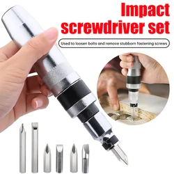 Impact Screwdriver Set Heavy Duty Shock Screw Driver Chisel Bits Tools Kit  Impact Driver Heavy Duty Chisel Portable