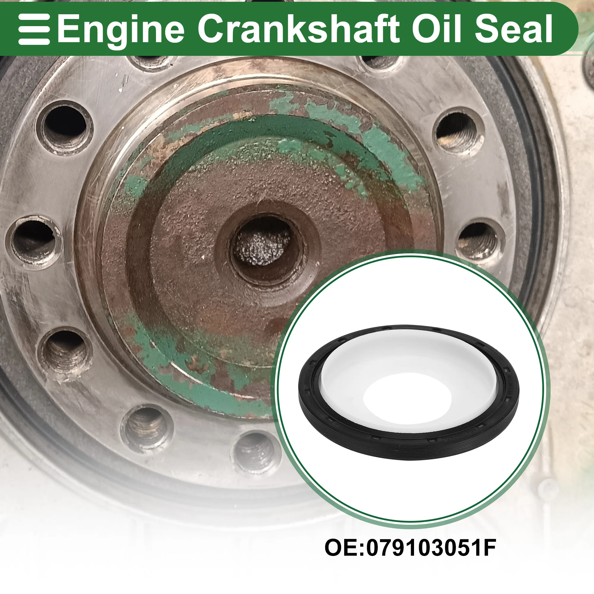

UXCELL 1 Pc Rear Crankshaft Oil Seal for AUDI A6 2005-2024 No.079103051F Main Seal