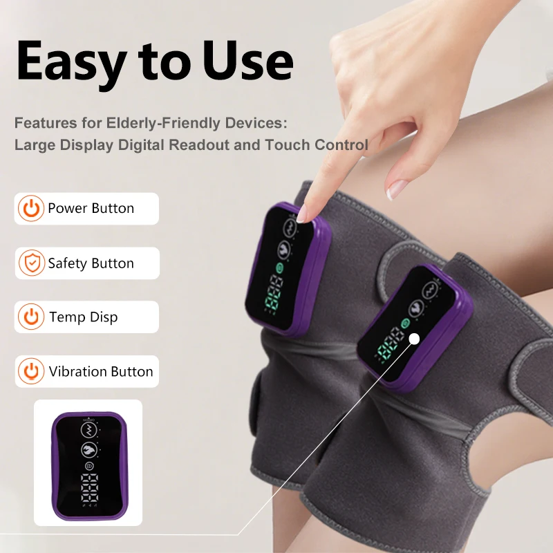 

Electric Wireless Heating Knee Massage Instrument,Foot and Ankle Joint Hot Compress Protection,Muscle Relax Warmer Pain Relief