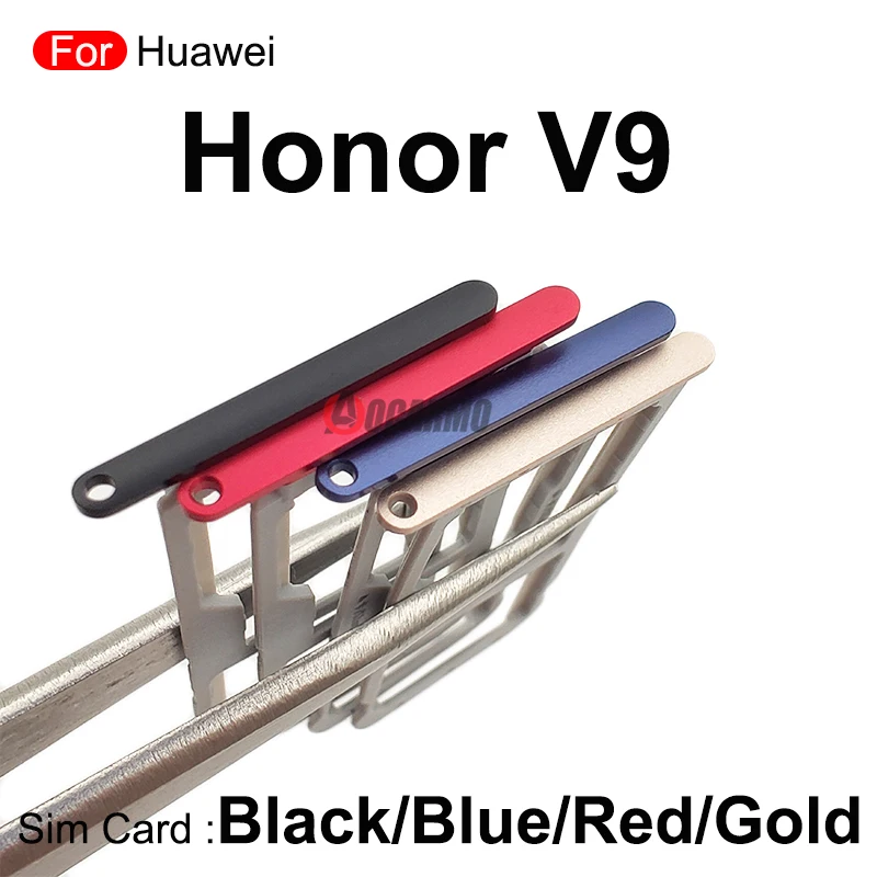 For Huawei Honor V9 Play 6C Pro V10 Sim Card Tray Holder Socket Slot Repair Replacement Parts