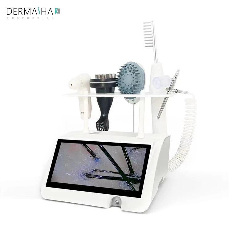 Dermasha 2024 Hair Growth Machine for professionals Scalp Analyzer Skin Scanner Scalp Treatment Machine Hair Growth Device