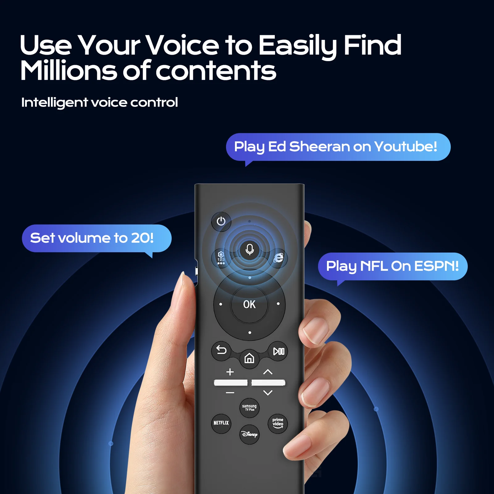 G71 BT Voice Remote Control 2.4G Wireless Air Mouse BT5.0 Battery For Samsung Smart TVs 2019-2024